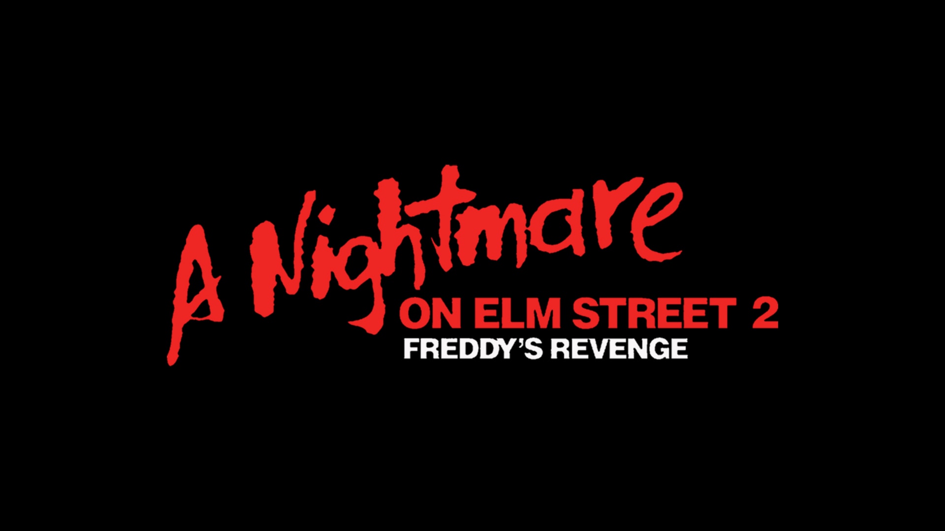 Кошмар на английском. Nightmare on Elm Street logo.