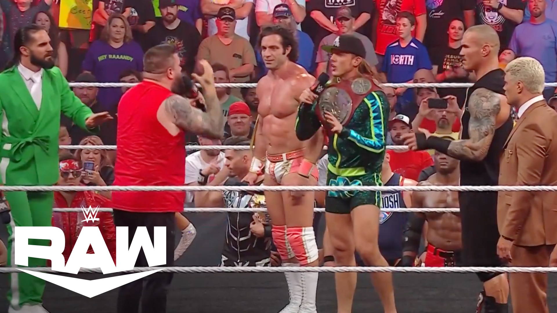 Watch WWE Raw Highlight Everyone Crashes Randy Orton's 20th
